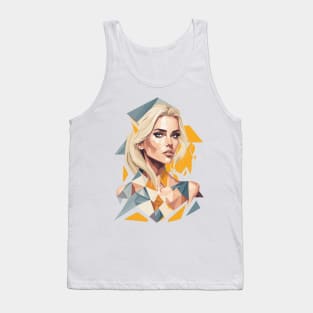 Geometric Blonde woman Tank Top